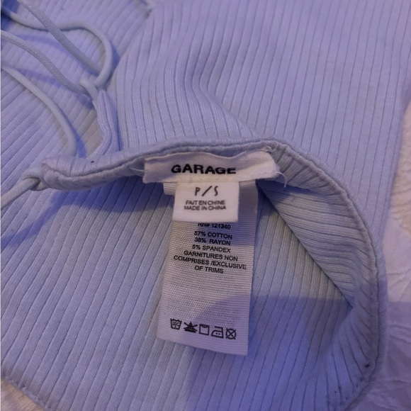 Garage Blue Ribbed Camisole - Picture 3 of 3